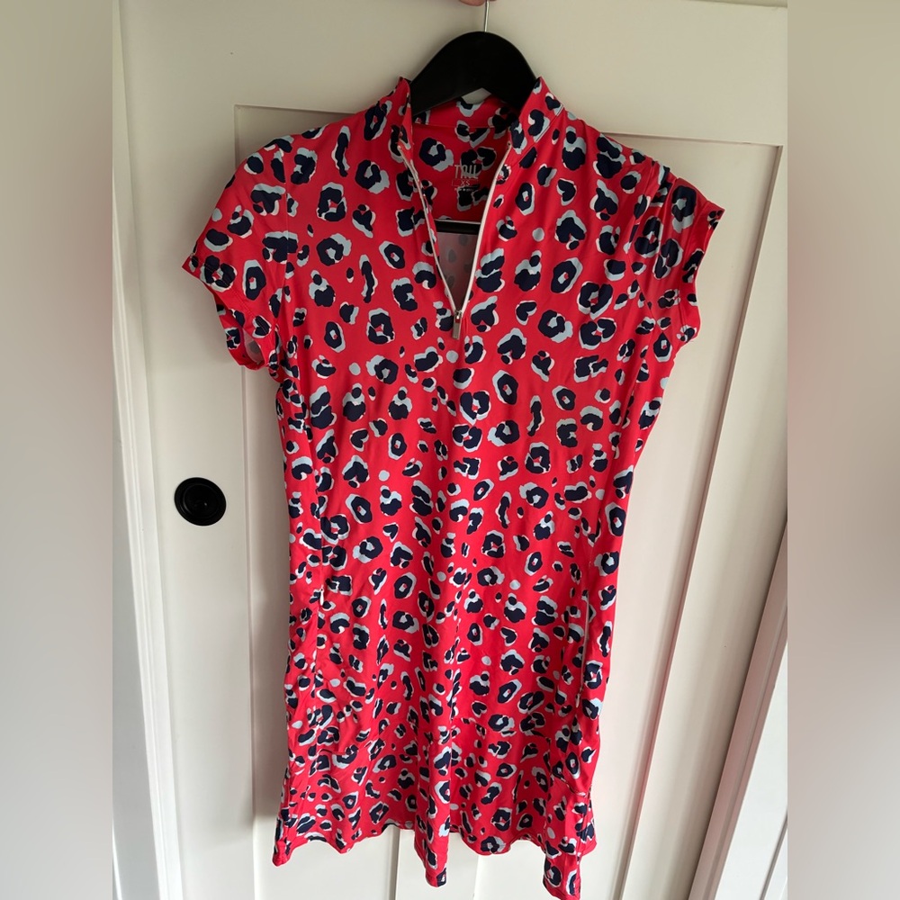 TAIL Leopard Print Golf Athletic Dress | XS